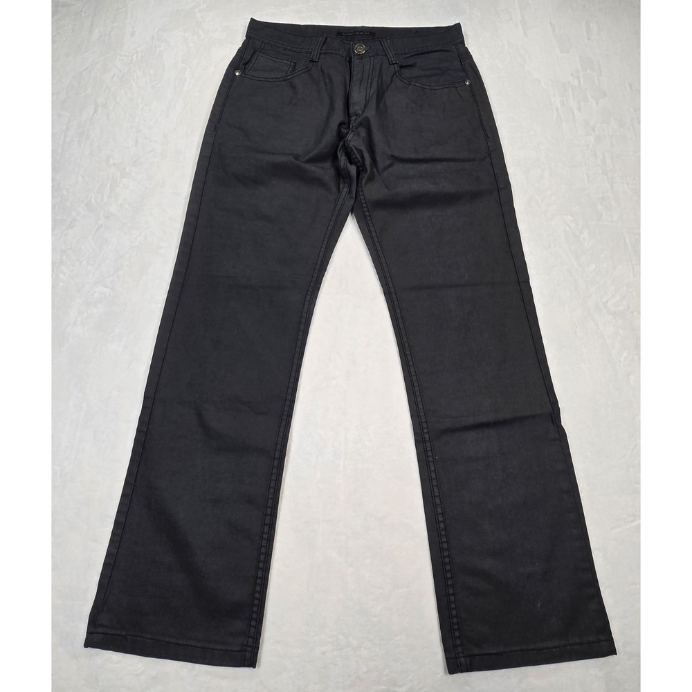 Southpole Authentic Collection Mens Jeans 34x32 Black Straight Leg Y2K Hip Hop